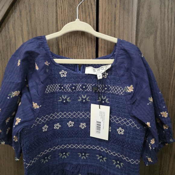 NWT Sea New York Navy Floral Kids Dress - Picture 2 of 4